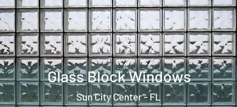  Glass Block Windows Sun City Center - FL